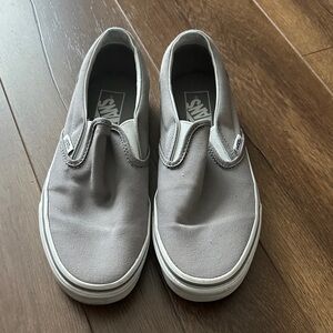 Vans Classic Gray Slip-On Shoes